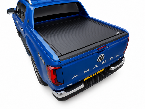 Volkswagen Amarok roller shutter tonneau cover fitted to pickup truck bed